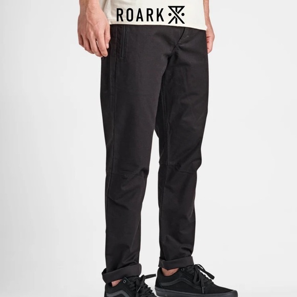 Roark Layover Traveler Pants Black Size 34 - Picture 1 of 13